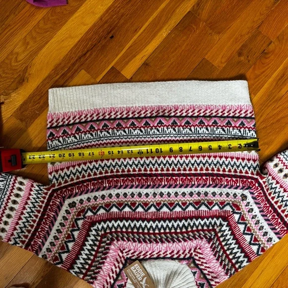 NWT Women's Pink Patterned Sweater S - Picture 3 of 5